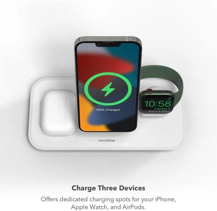 Refurbished Mophie 3-in-1 Stand MagSafe Charger - Reebelo Nederland