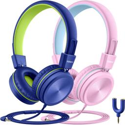 Refurbished Nabevi Kids Headphones with Microphone BH200 (2-Pack) - Reebelo Nederland
