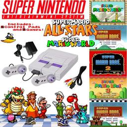 Refurbished Nintendo Super NES Mario Set with 5-Game Cartridge - Reebelo Nederland