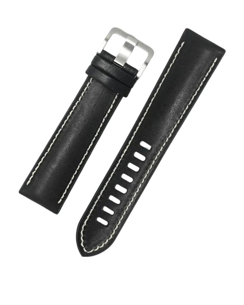 Refurbished Novonappa Hybrid Leather watch strap (20mm) - Reebelo Nederland
