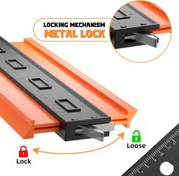 Refurbished Ocikry Contour Gauge 10"  Adjustable Lock - Reebelo Nederland