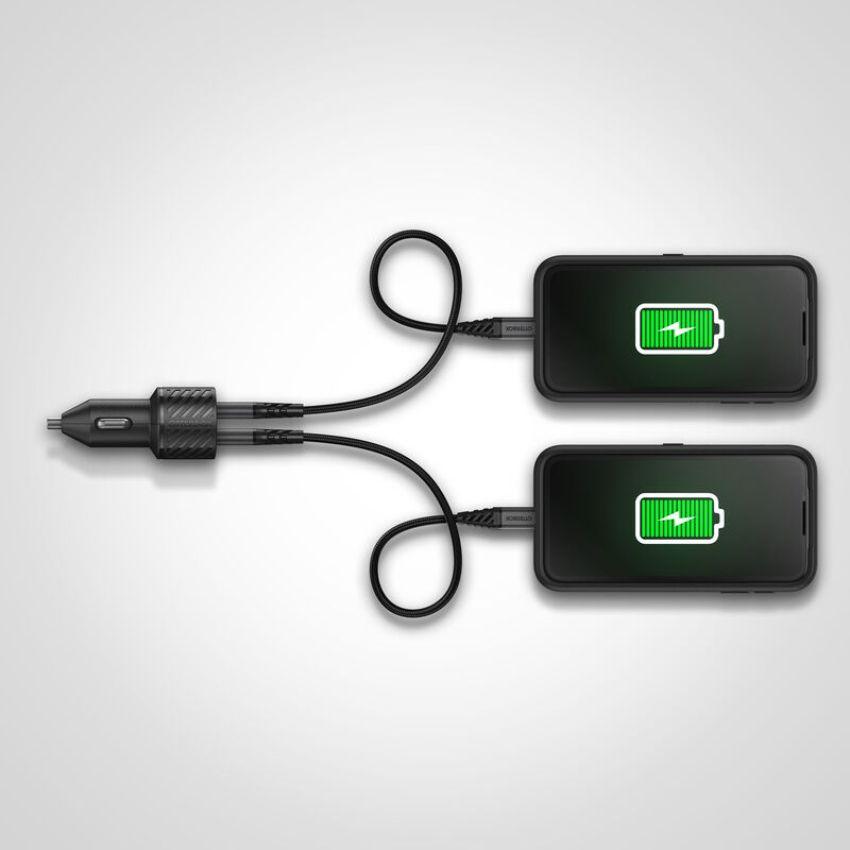 Refurbished OtterBox USB-A Dual Port Car Charger (24W) - Reebelo Nederland