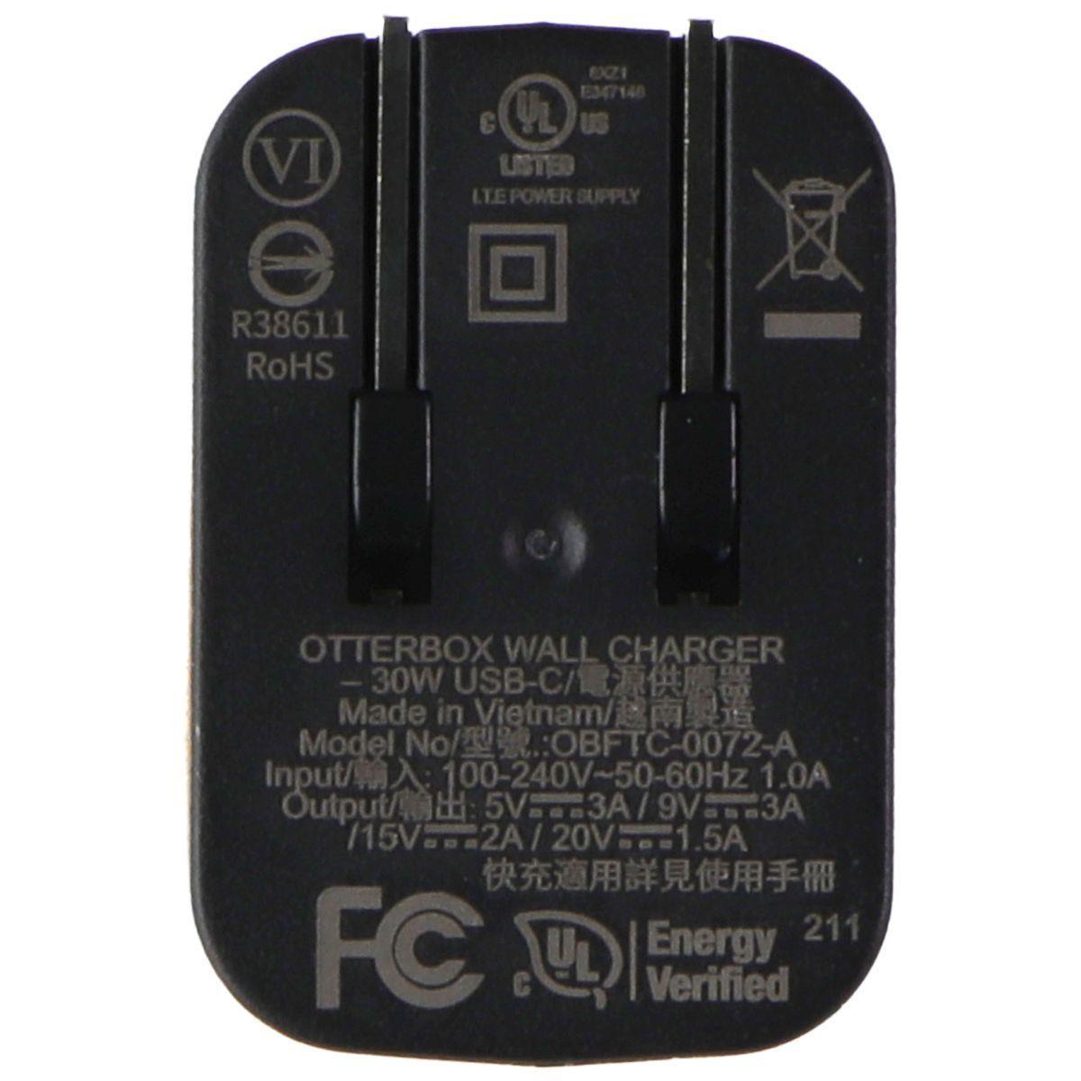 Refurbished OtterBox USB-C Wall Charger 30W Fast Charge (US) - Reebelo Nederland