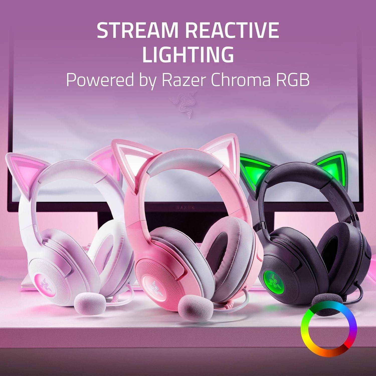 Refurbished Razer Kraken Kitty Edition V2 Wired Gaming Headset - Reebelo Nederland