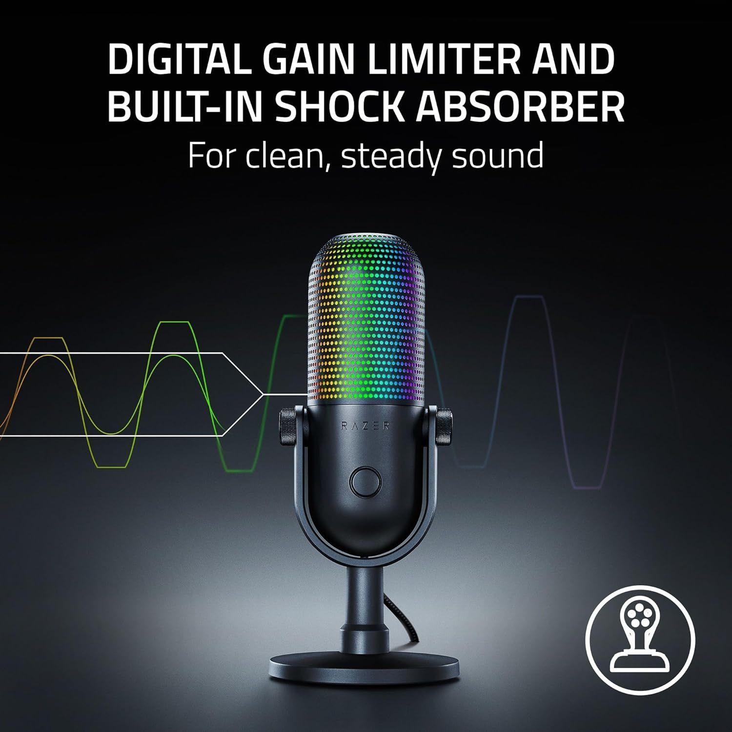 Refurbished Razer Seiren V3 Chroma Condenser USB Microphone   - Reebelo Nederland