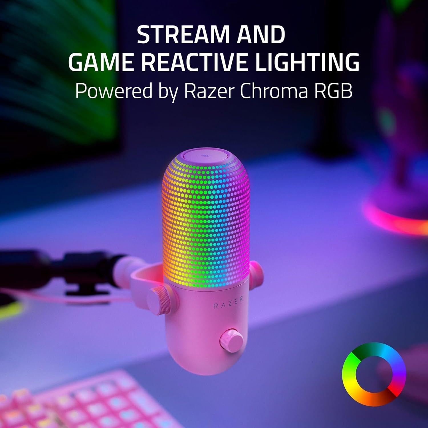 Refurbished Razer Seiren V3 Chroma Condenser USB Microphone   - Reebelo Nederland