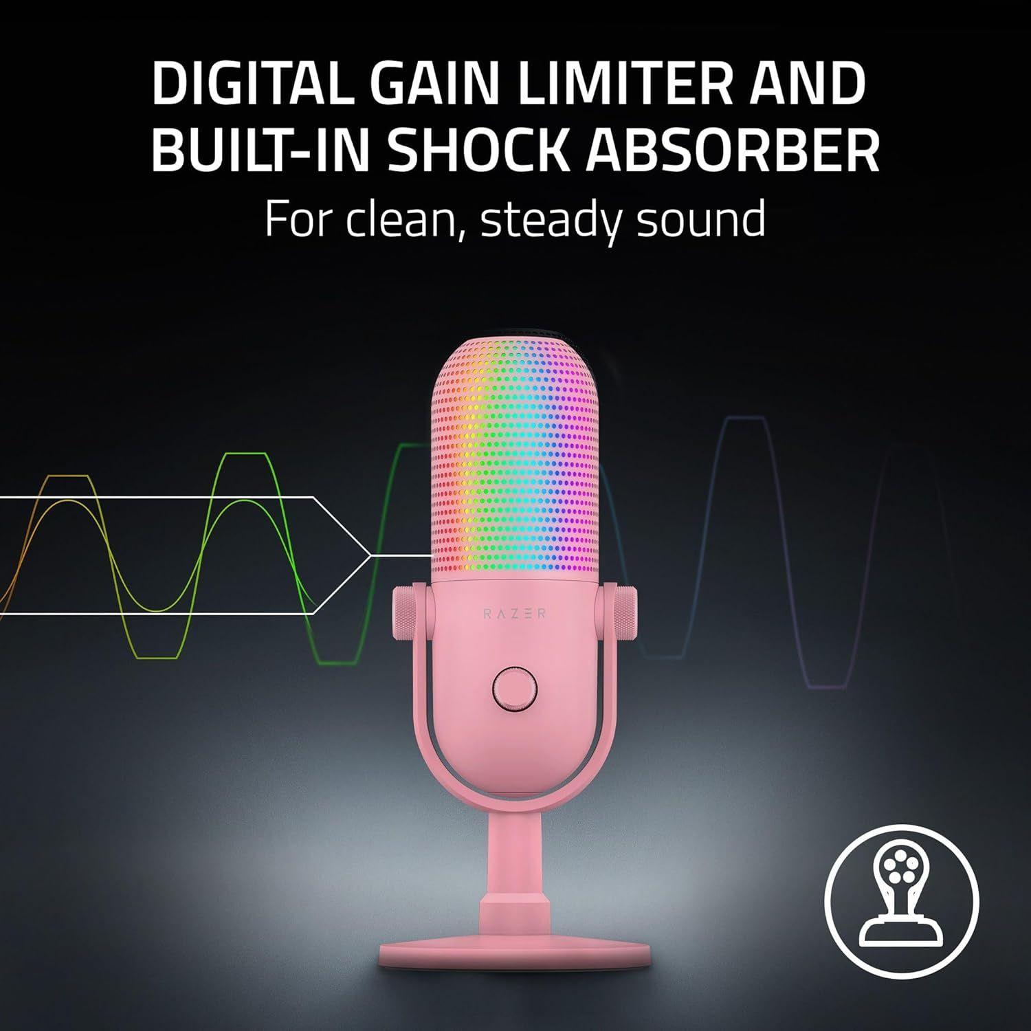 Refurbished Razer Seiren V3 Chroma Condenser USB Microphone   - Reebelo Nederland