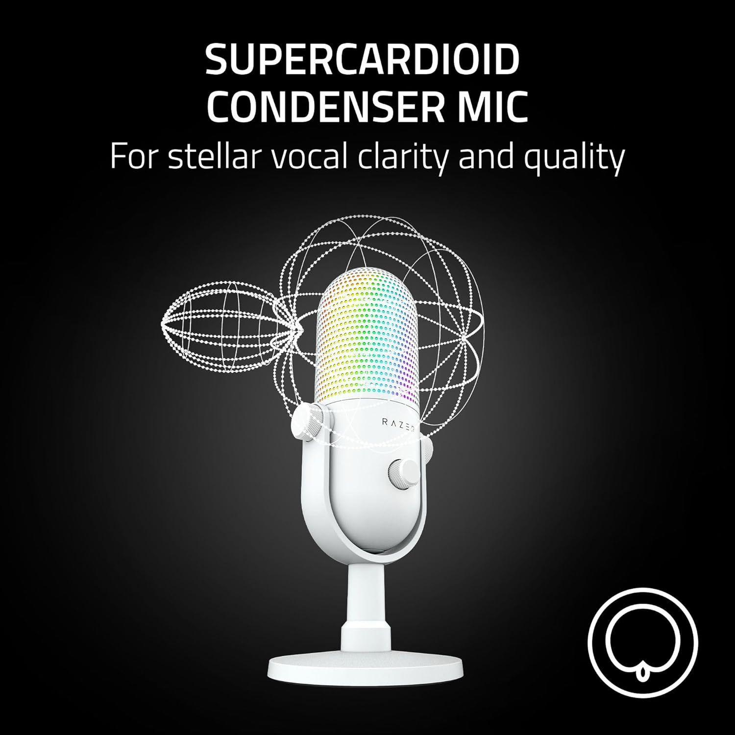 Refurbished Razer Seiren V3 Chroma Condenser USB Microphone   - Reebelo Nederland