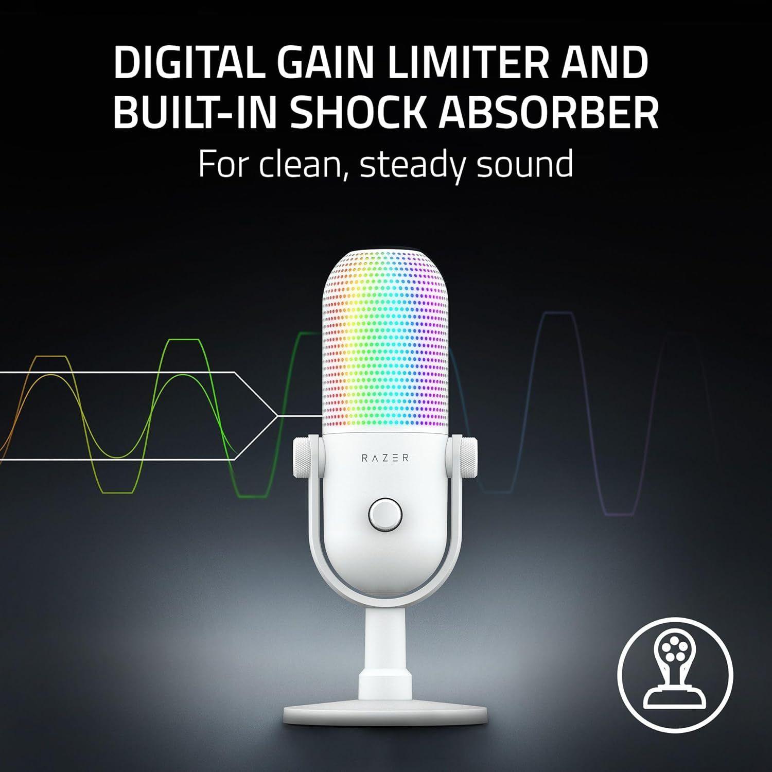 Refurbished Razer Seiren V3 Chroma Condenser USB Microphone   - Reebelo Nederland