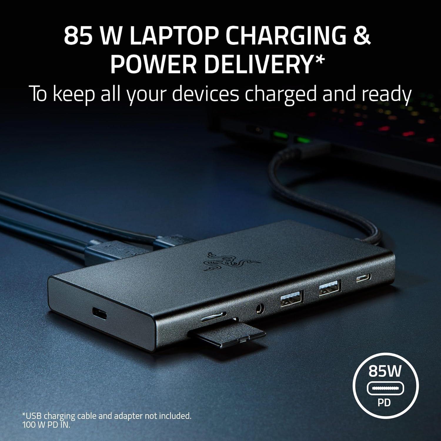 Refurbished Razer USB-C Dock 11 Port Docking Station for Laptops - Reebelo Nederland