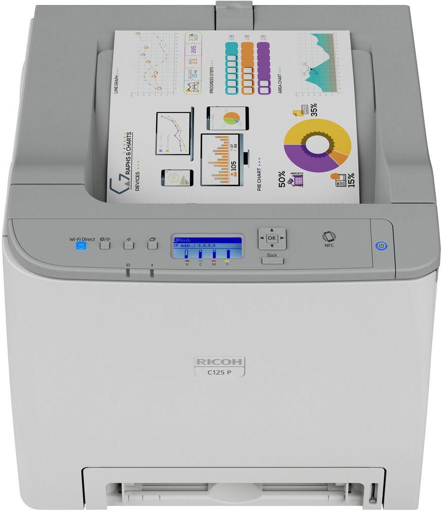 Refurbished RICOH C125 P Color Laser Printer - Reebelo Nederland