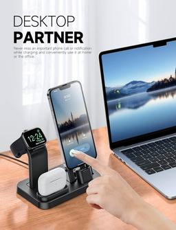 Refurbished RJR Updated 3 in 1 Charging Station for Apple Devices - Reebelo Nederland