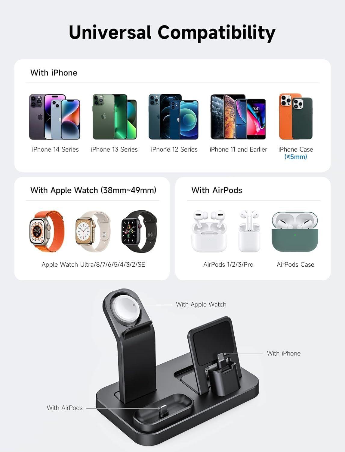 Refurbished RJR Updated 3 in 1 Charging Station for Apple Devices - Reebelo Nederland