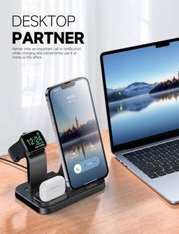 Refurbished RJR Updated 3 in 1 Charging Station for Apple Devices - Reebelo Nederland