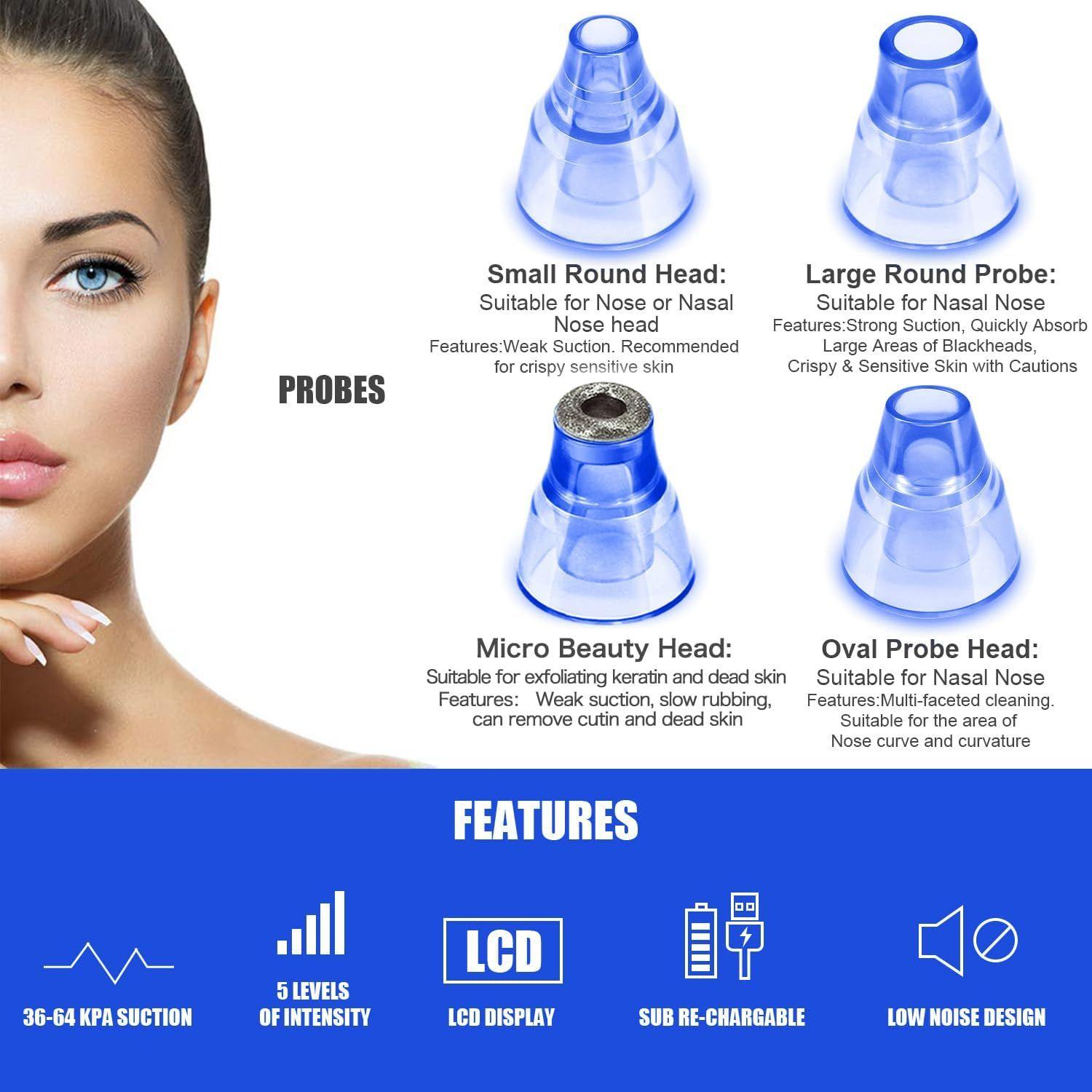 Refurbished SACATO HTY-2 Blackhead Remover Pore Vacuum - Reebelo Nederland