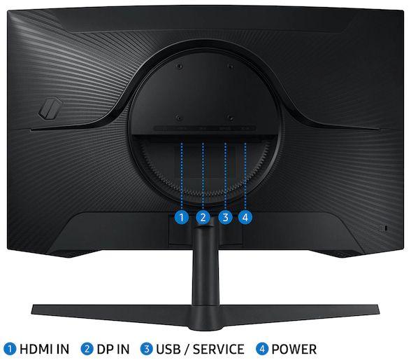 Refurbished Samsung Odyssey G55C Curved Gaming Monitor 27" - Reebelo Nederland