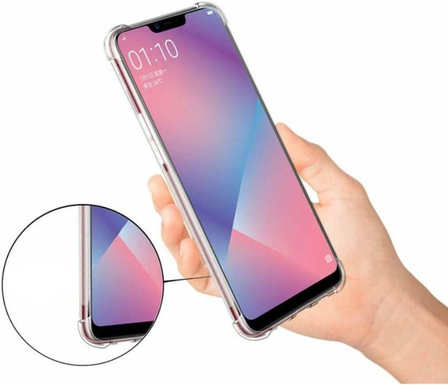 Refurbished Shockproof Transparent Phone Case for OPPO A3s - Reebelo Nederland