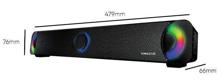 Refurbished SonicGear BT300 with 7 Colours LED For TV Pro Speaker - Reebelo Nederland