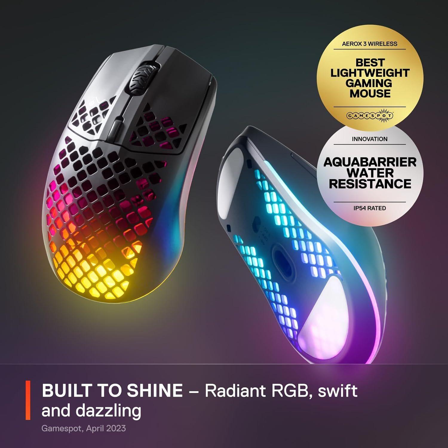 Refurbished SteelSeries Aerox 3 Wireless Gaming Mouse - Reebelo Nederland