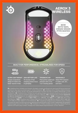 Refurbished SteelSeries Aerox 3 Wireless Gaming Mouse - Reebelo Nederland