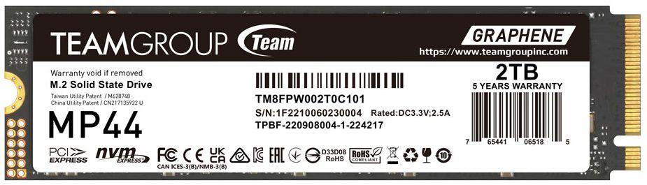 Refurbished Team Group Elite MP44 M.2 PCIe 4.0 SSD - Reebelo Nederland