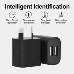 Refurbished That Watch Shop Dual USB Power Adapter Wall Plug (NZ / AU)  - Reebelo Nederland