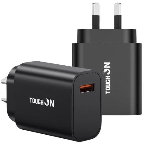 Refurbished Tough On 18W USB A Fast Charge Wall Charger - Reebelo Nederland