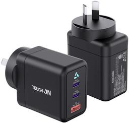 Refurbished Tough On 65W 3 Port PD & QC 3.0 Fast Wall Charger - Reebelo Nederland