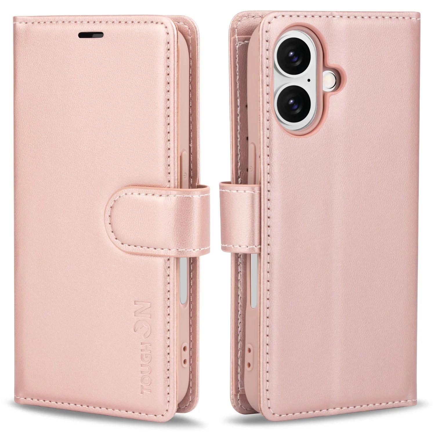 Refurbished Tough On Flip Wallet Leather Phone Case for iPhone 16 - Reebelo Nederland
