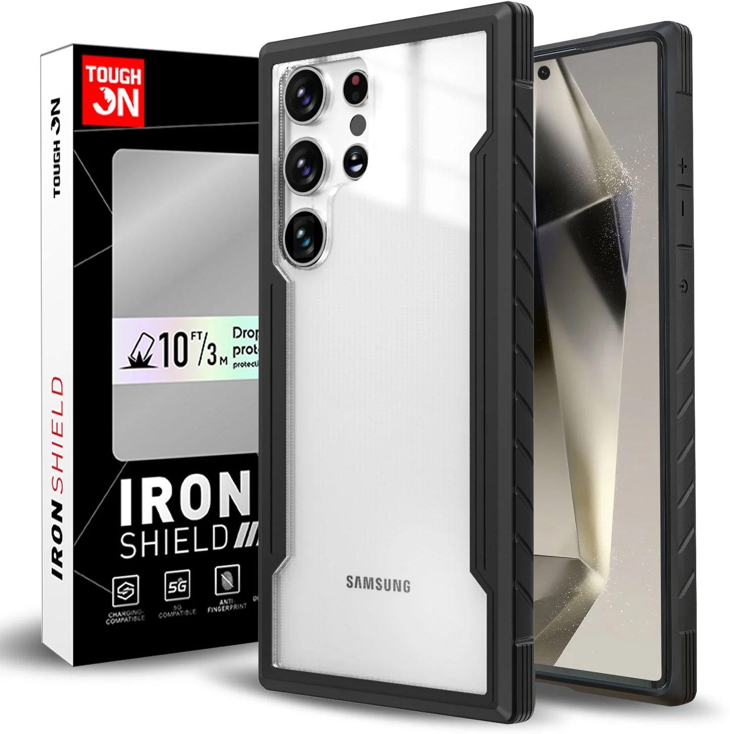 Refurbished Tough On Phone Case Iron Shield for Galaxy S24 Ultra - Reebelo Nederland