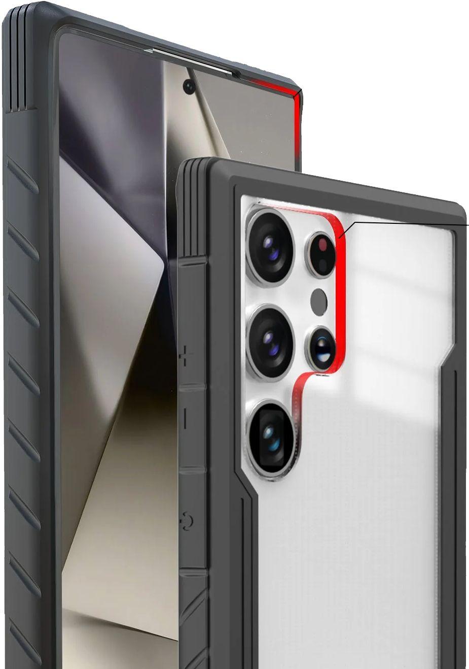 Refurbished Tough On Phone Case Iron Shield for Galaxy S24 Ultra - Reebelo Nederland
