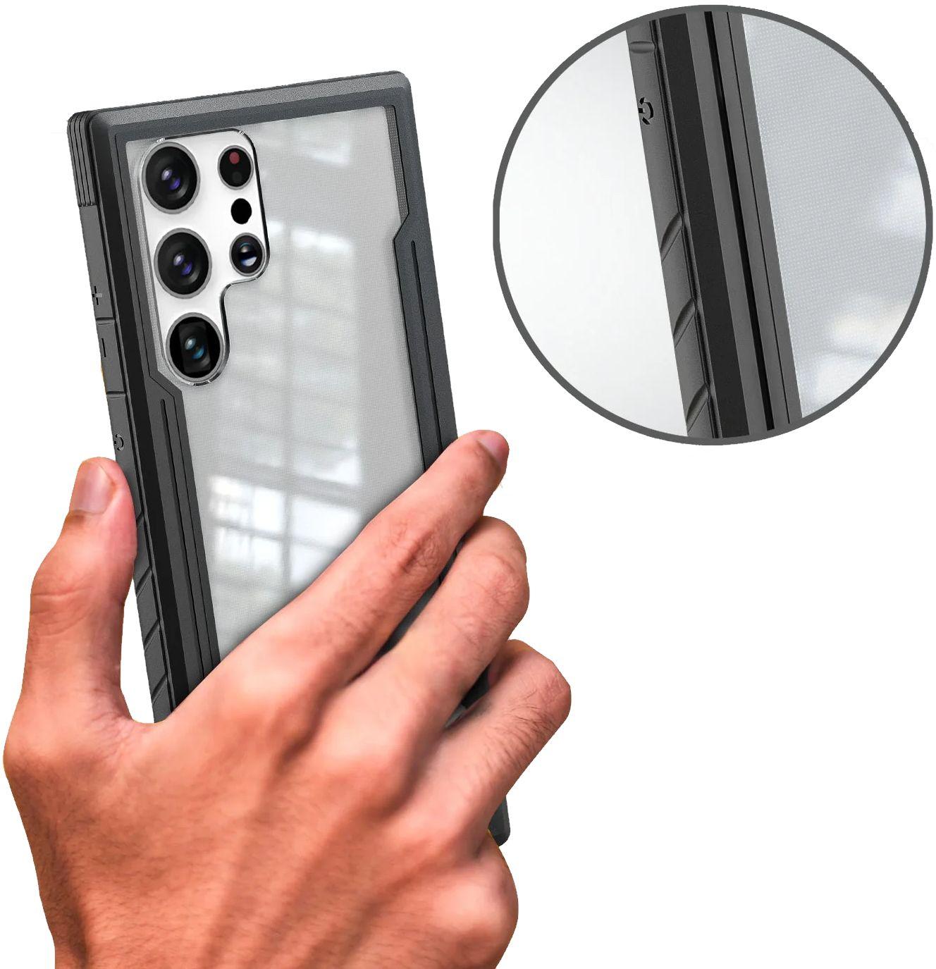 Refurbished Tough On Phone Case Iron Shield for Galaxy S24 Ultra - Reebelo Nederland