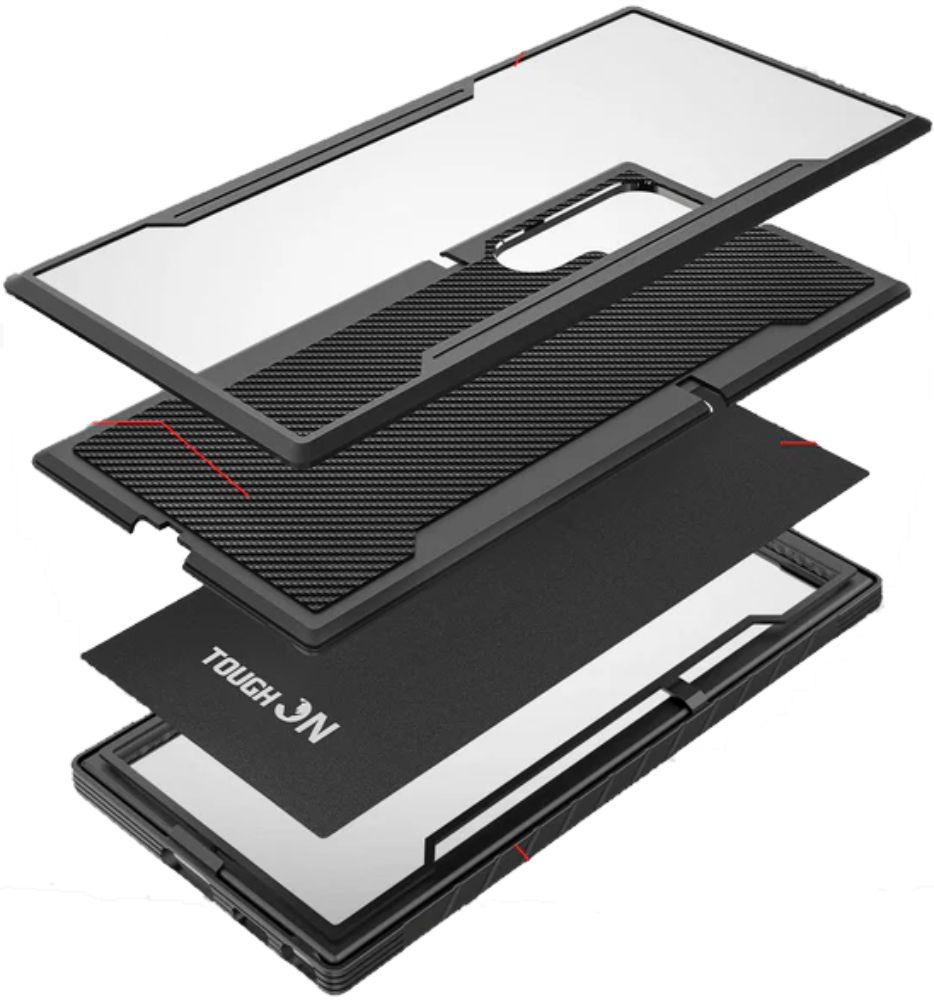 Refurbished Tough On Phone Case Iron Shield for Galaxy S24 Ultra - Reebelo Nederland
