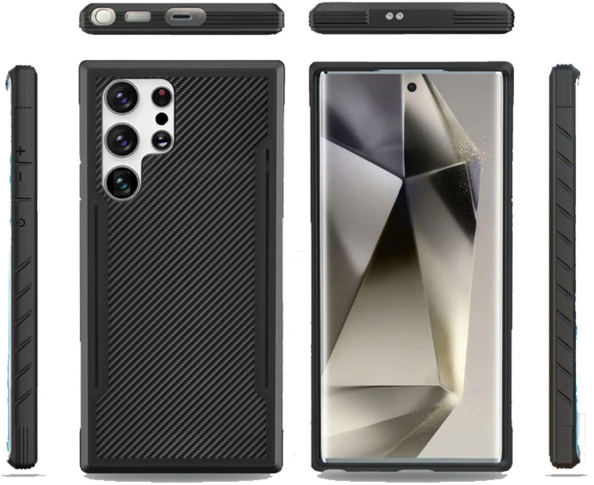 Refurbished Tough On Phone Case Iron Shield for Galaxy S24 Ultra - Reebelo Nederland