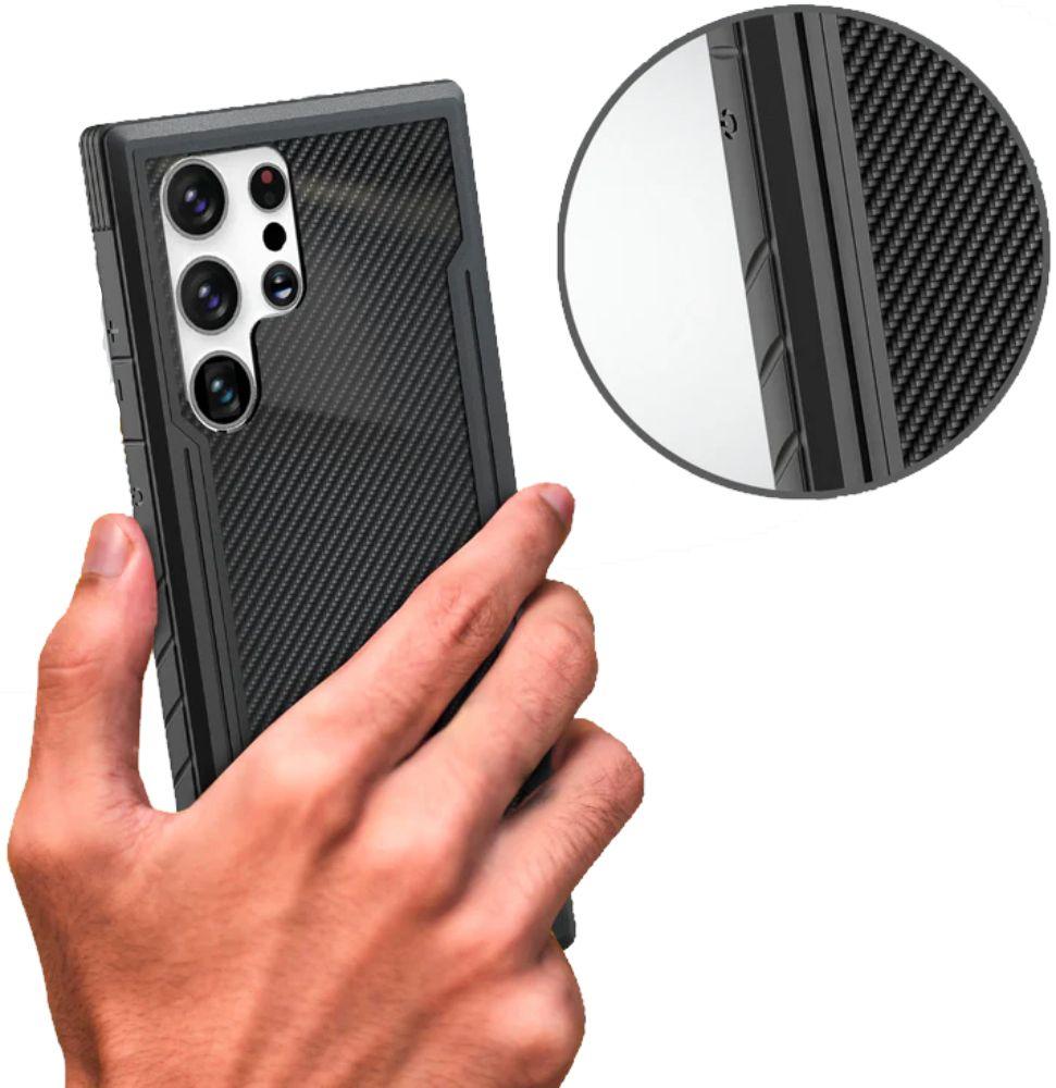 Refurbished Tough On Phone Case Iron Shield for Galaxy S24 Ultra - Reebelo Nederland