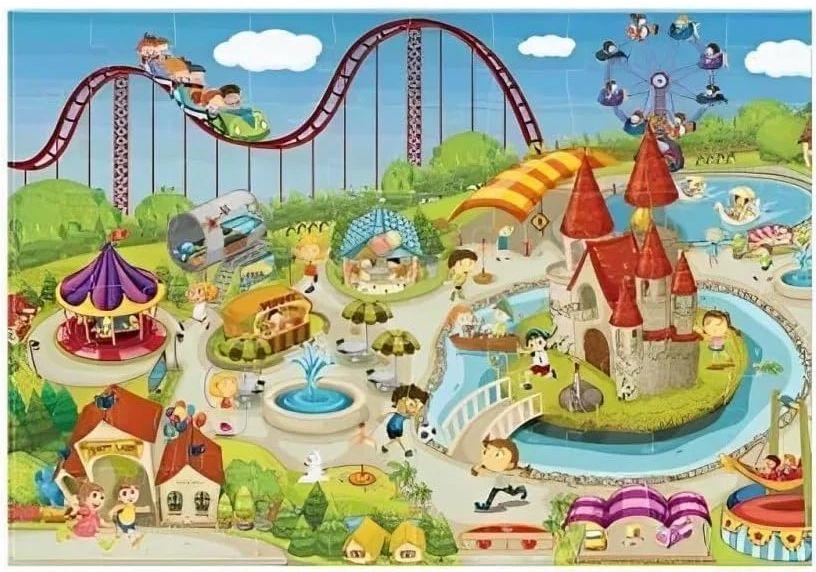 Refurbished Tristar Large Puzzle - Amusement Park Theme (60pcs) - Reebelo Nederland
