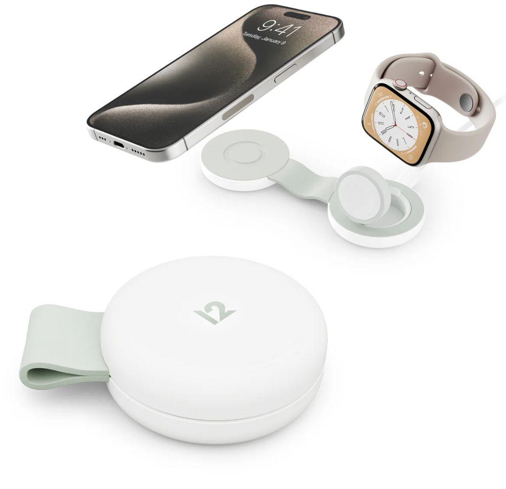 Refurbished Twelve South ButterFly SE 2-in-1 Qi2 Travel Charger - Reebelo Nederland