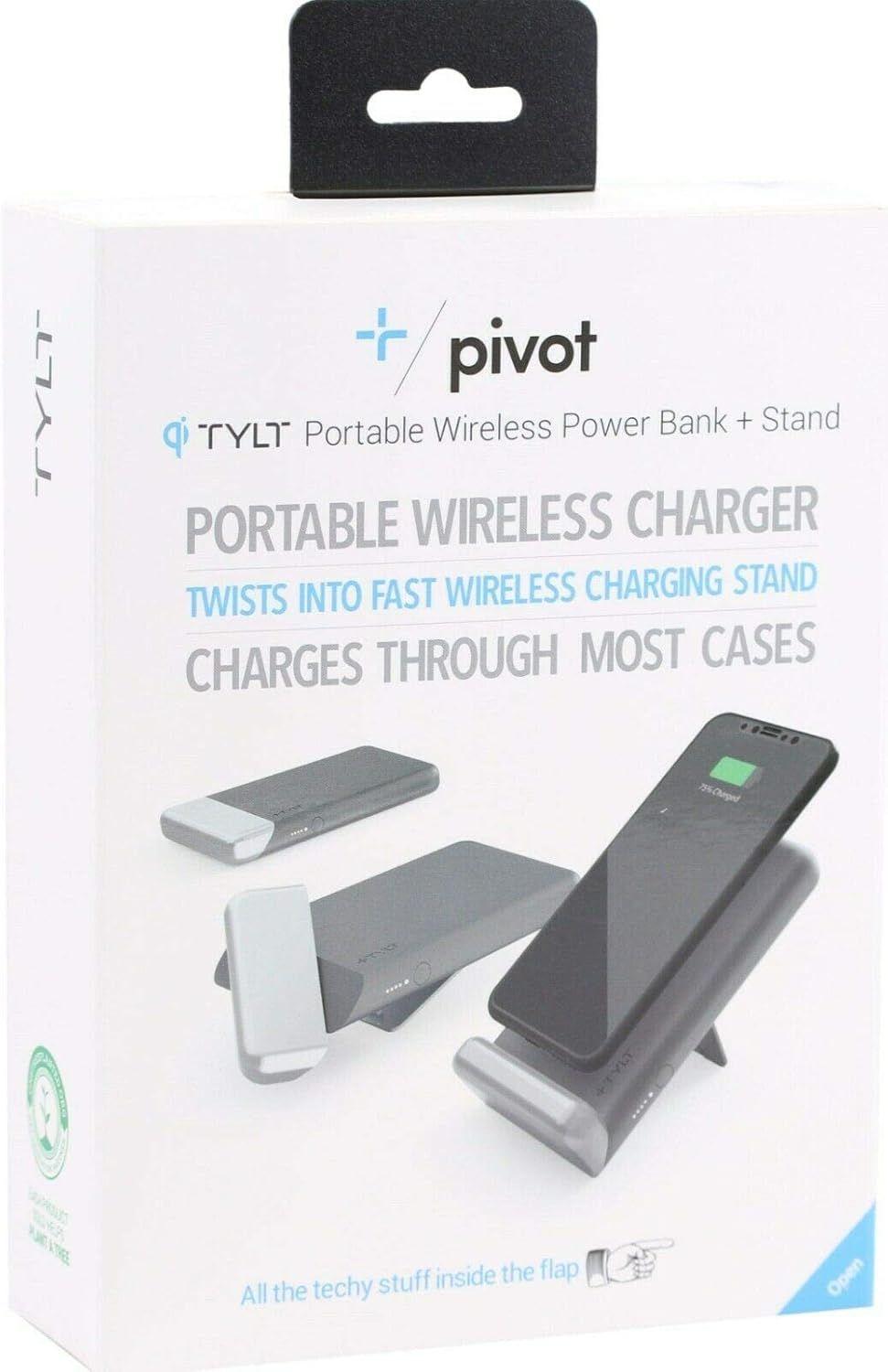 Refurbished Tylt Pivot Portable Wireless Power Bank + Stand - Reebelo Nederland