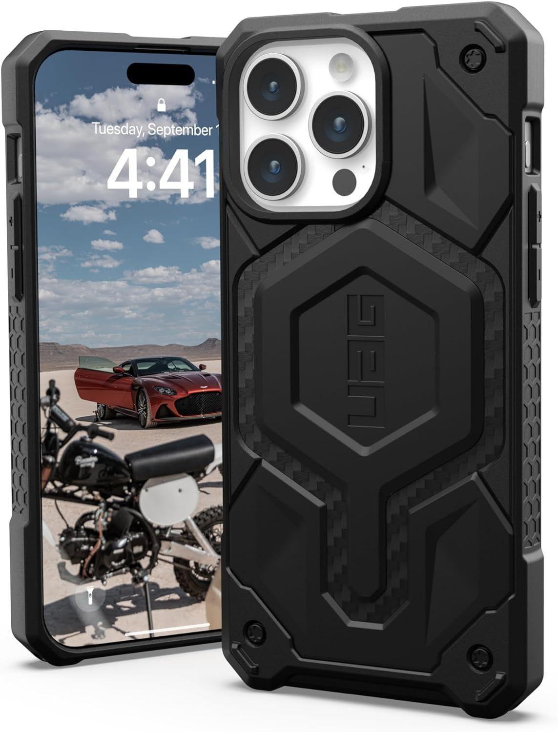 Refurbished UAG Monarch Pro MagSafe Phone Case for iPhone 15 Pro - Reebelo Nederland