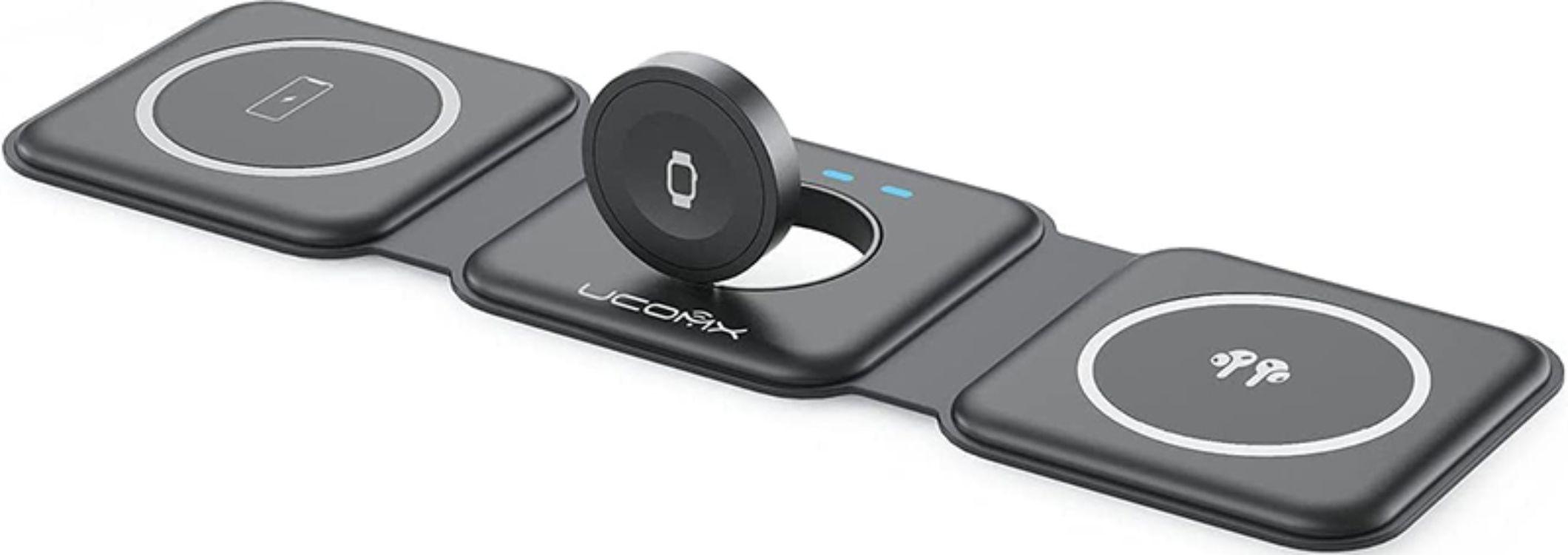 Refurbished UCOMX Nano 3 in 1 Wireless Charger with Adapter   - Reebelo Nederland