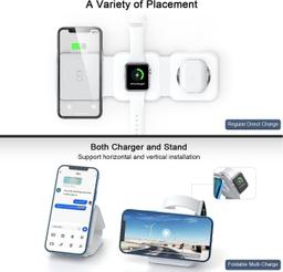 Refurbished UCOMX Nano 3 in 1 Wireless Charger with Adapter   - Reebelo Nederland