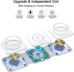 Refurbished UCOMX Nano 3 in 1 Wireless Charger with Adapter   - Reebelo Nederland