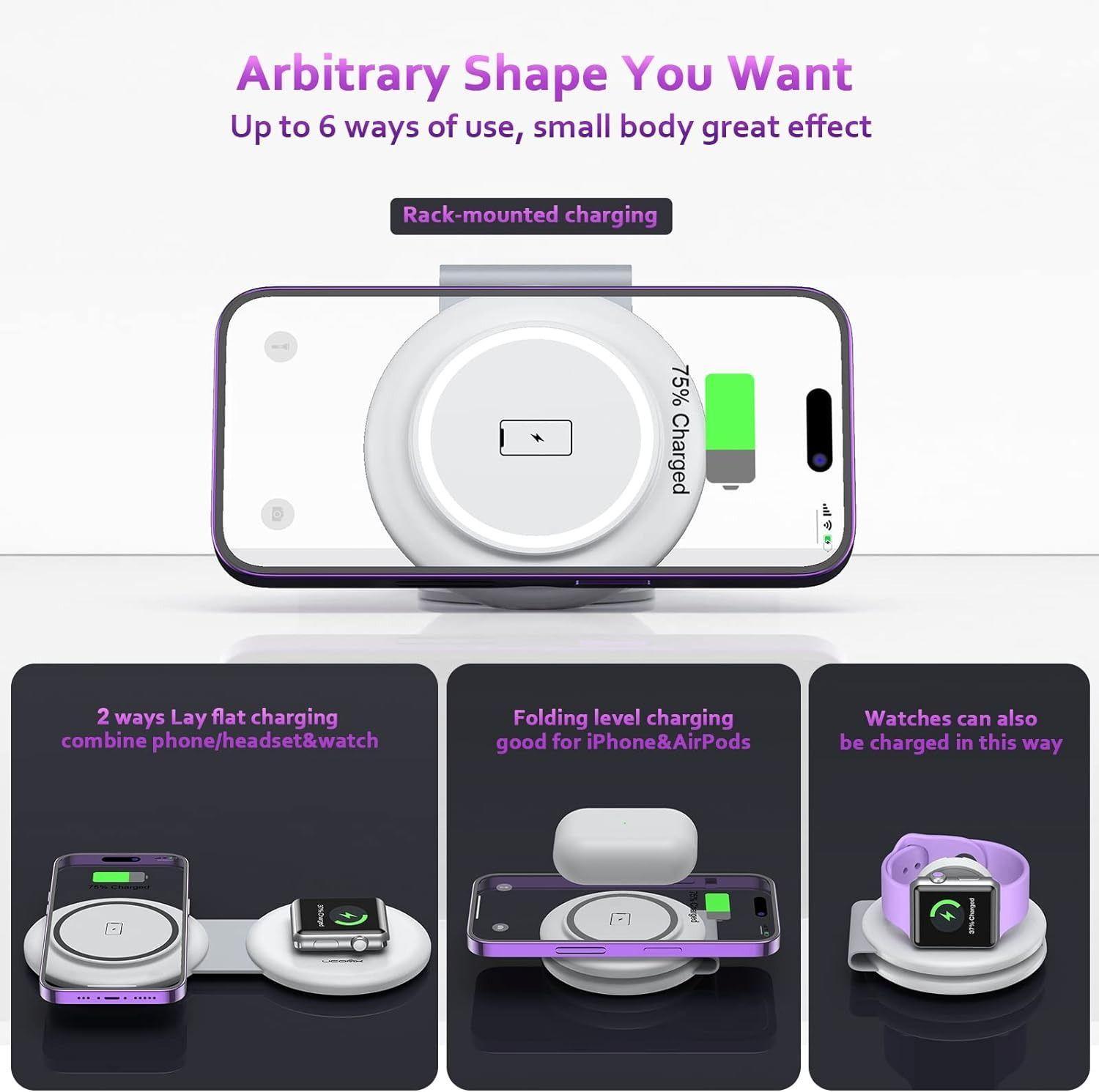 Refurbished UCOMX Nano Mini Magnetic 2 in 1 Wireless Charger - Reebelo Nederland