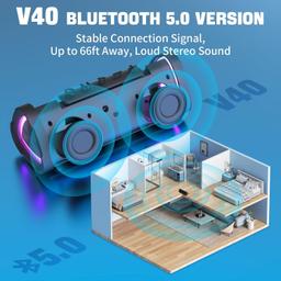Refurbished Vanzon V40 Waterproof Portable Wireless Speaker - Reebelo Nederland