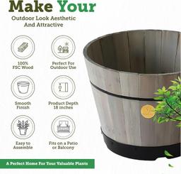 Refurbished VegTrug Build a Barrel Kit Planter 46cm - Reebelo Nederland