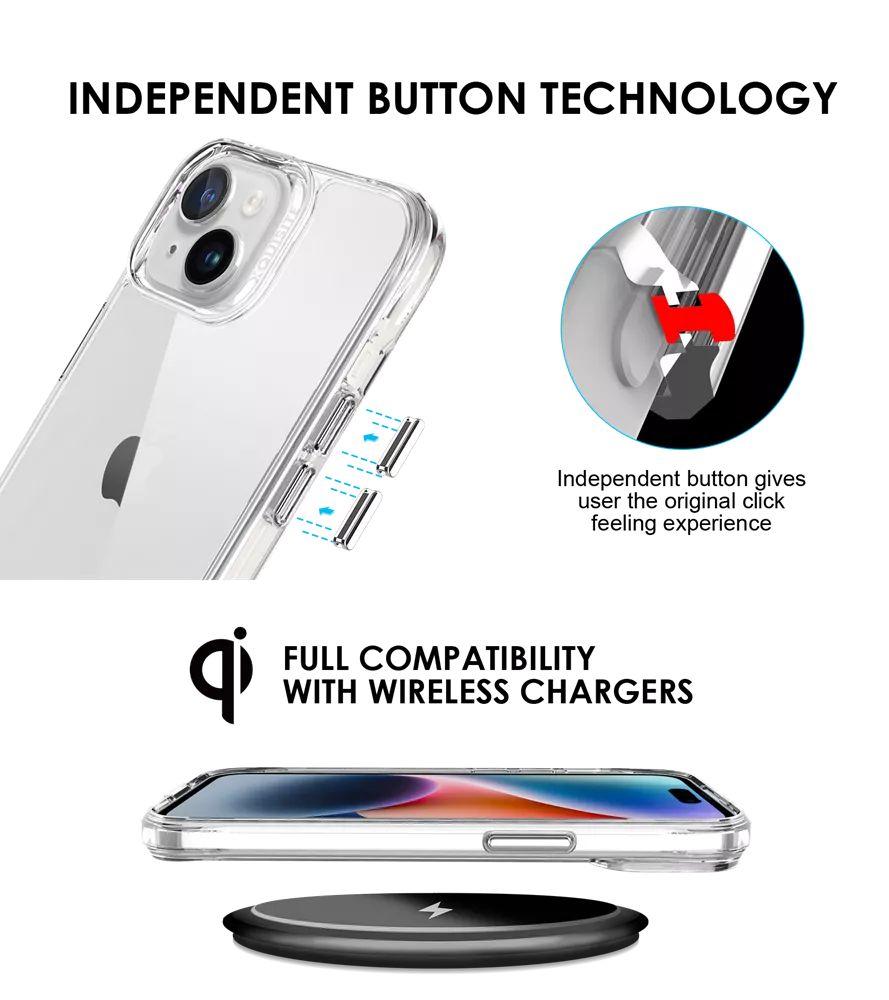 Refurbished Xquisite ProAir Clear Phone Case for iPhone 15 - Reebelo Nederland