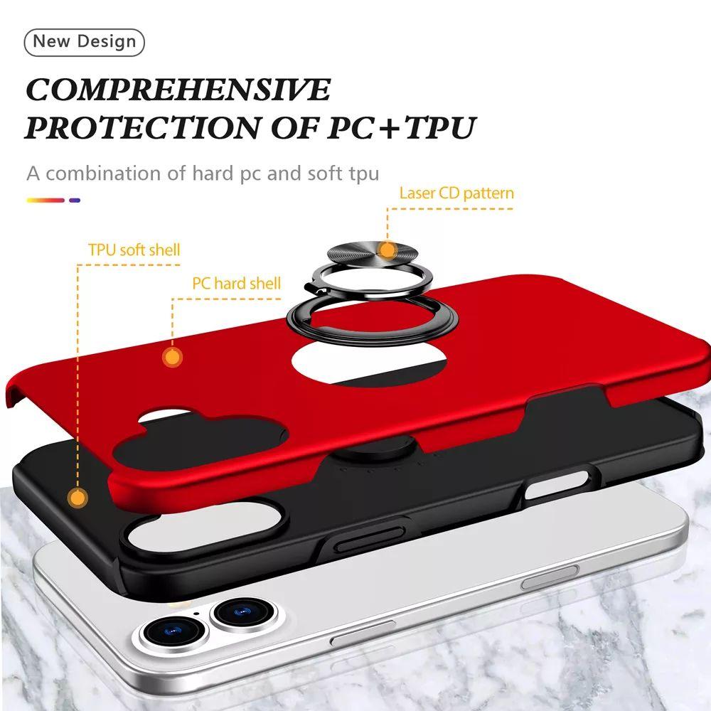 Refurbished Xquisite Ring Armour Phone Case for iPhone 16 Plus - Reebelo Nederland