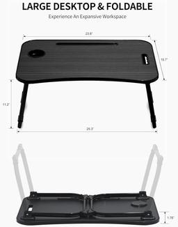 Refurbished Zeaptac Laptop Bed Desk Foldable Lap Table - Reebelo Nederland