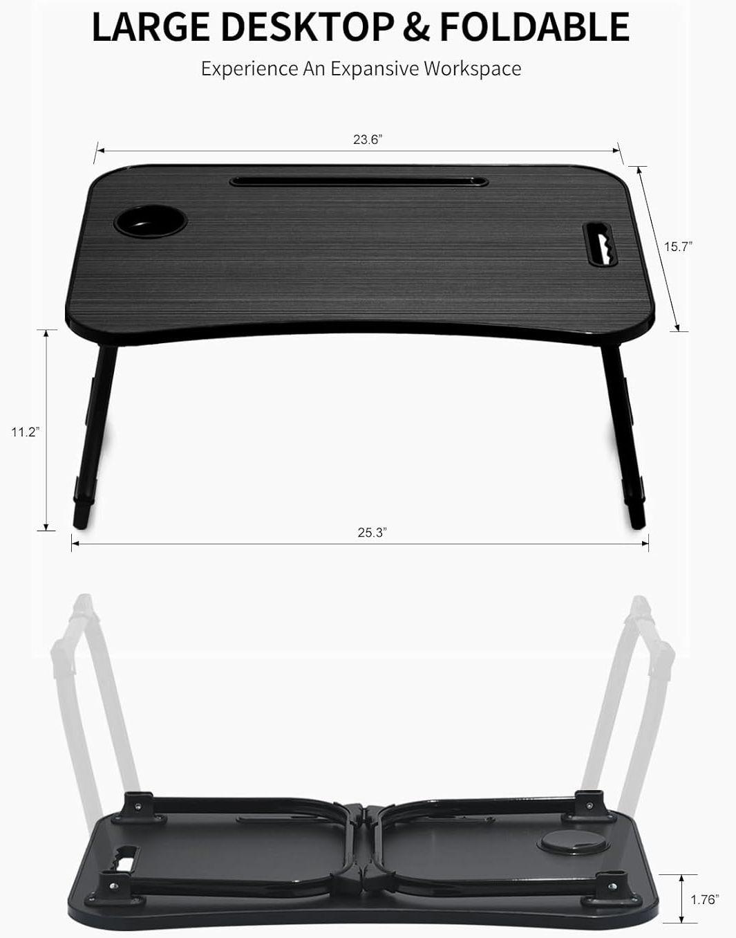 Refurbished Zeaptac Laptop Bed Desk Foldable Lap Table - Reebelo Nederland
