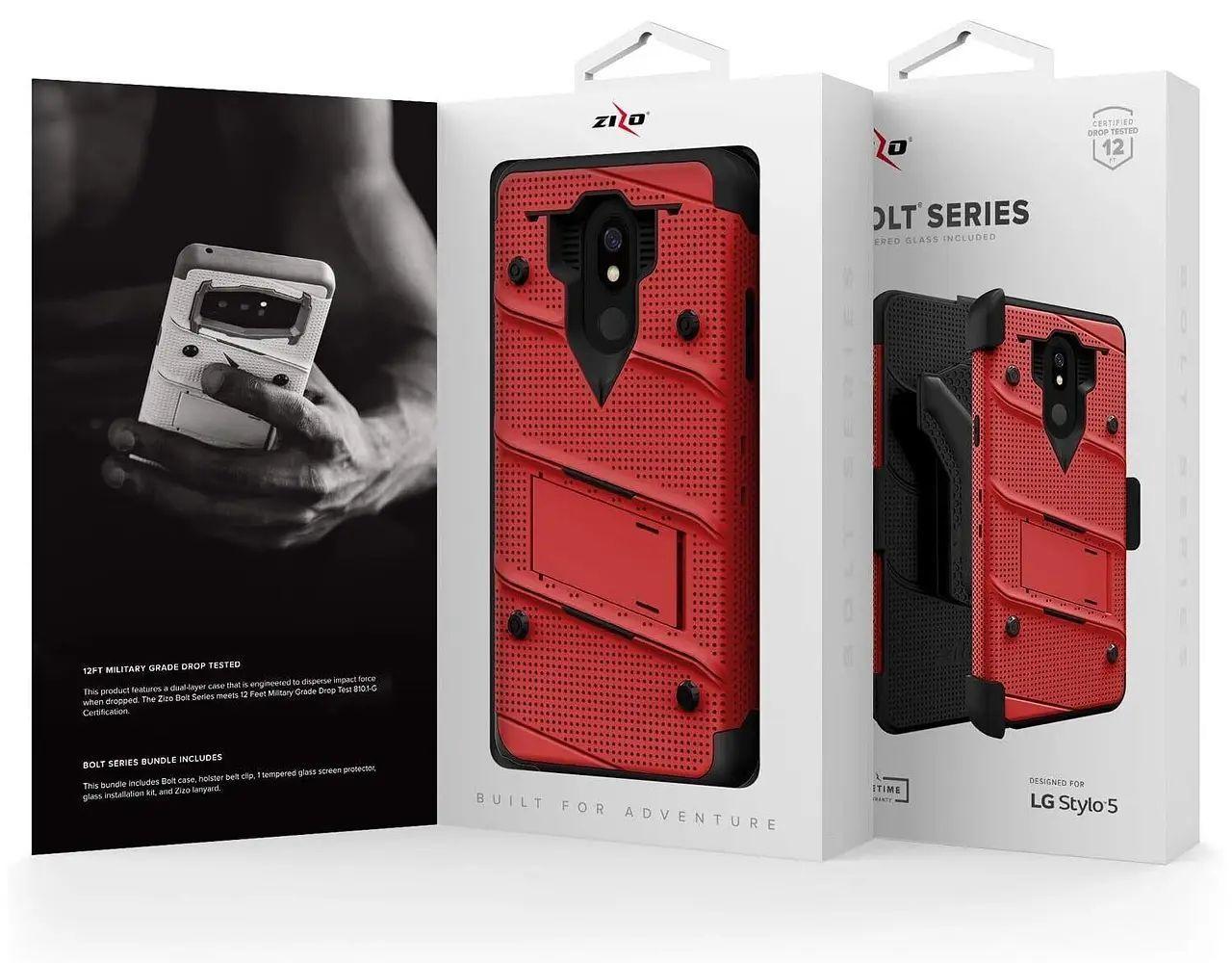 Refurbished ZIZO BOLT Series Phone Case for LG Harmony 3/ K40/ Solo - Reebelo Nederland